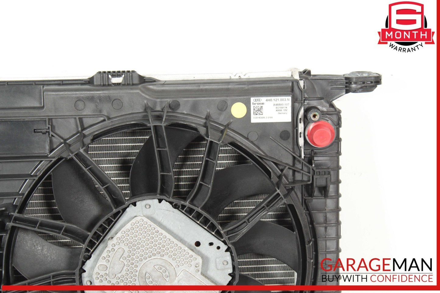 13-17 Audi SQ5 Cooling Fan Radiator AC Condenser Assembly 8T0260401G OEM