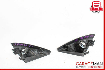 06-11 Mercedes W219 CLS500 Front Left & Right Door Tweeter Speaker Trim Set OEM