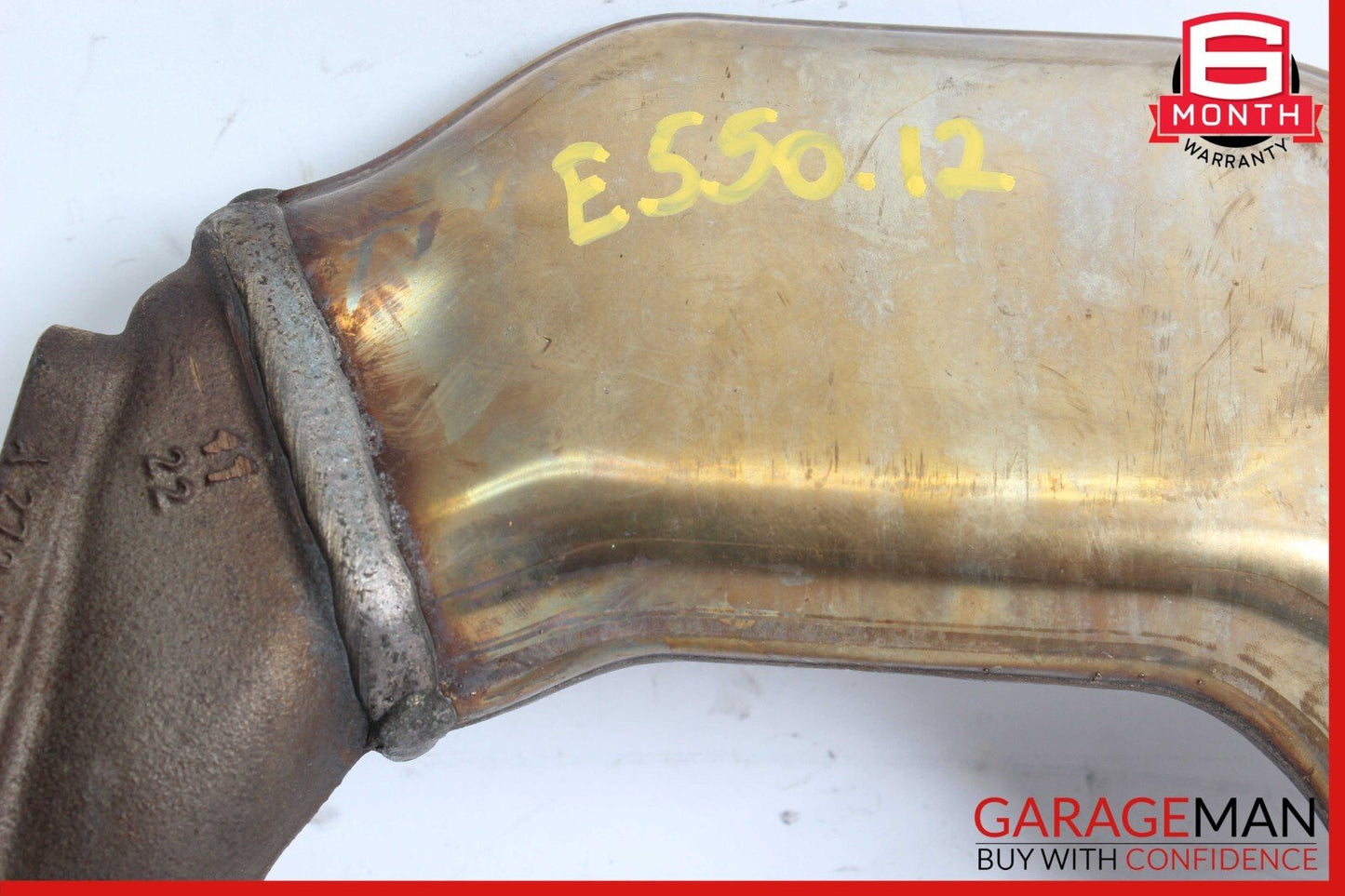 12-18 Mercedes W212 E550 CLS550 4.6L Left Exhaust Pipe Adapter 2781400908 OEM