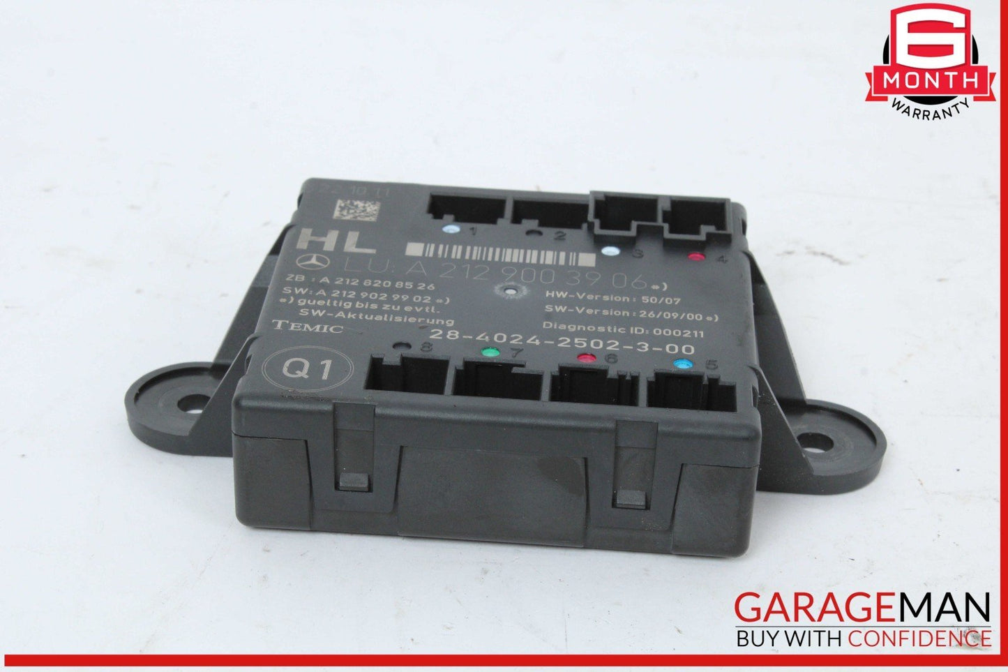 08-18 Mercedes X204 GLK350 Rear Left Side Door Control Module 2129003906 OEM