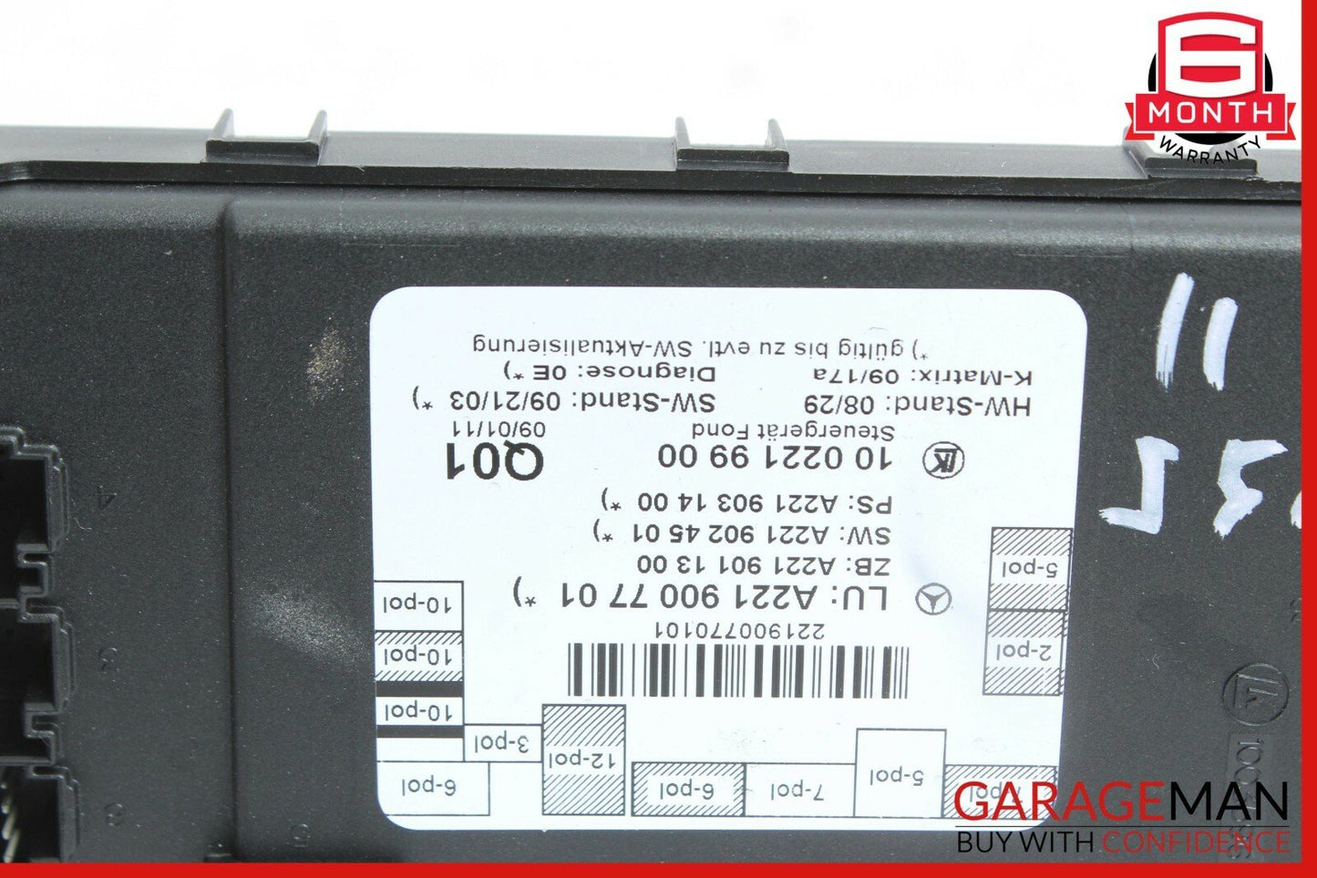 10-13 Mercedes W221 S400 S550 S63 AMG Rear Left or Right Door Control Module OEM