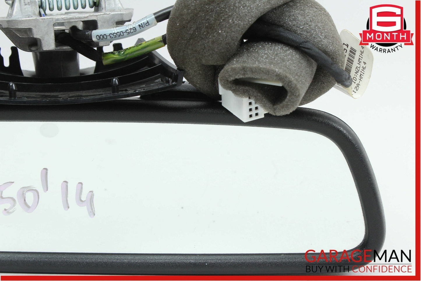 08-14 Mercedes W204 C250 C300 Top Upper Rear View Mirror Assembly Black