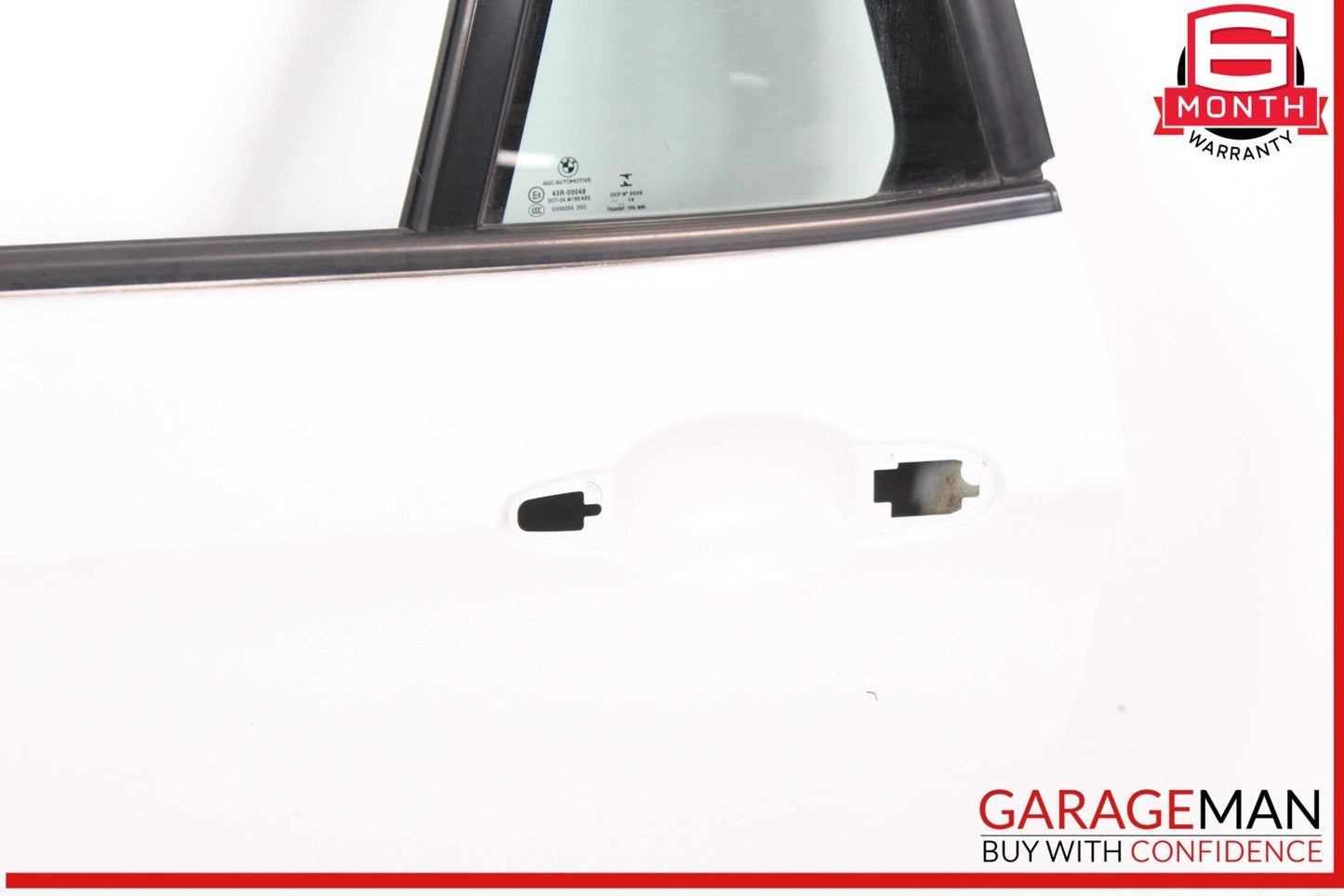 12-15 BMW X1 Rear Left Driver Side Door Shell White OEM