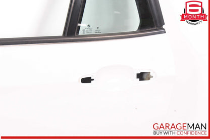 12-15 BMW X1 Rear Left Driver Side Door Shell White OEM