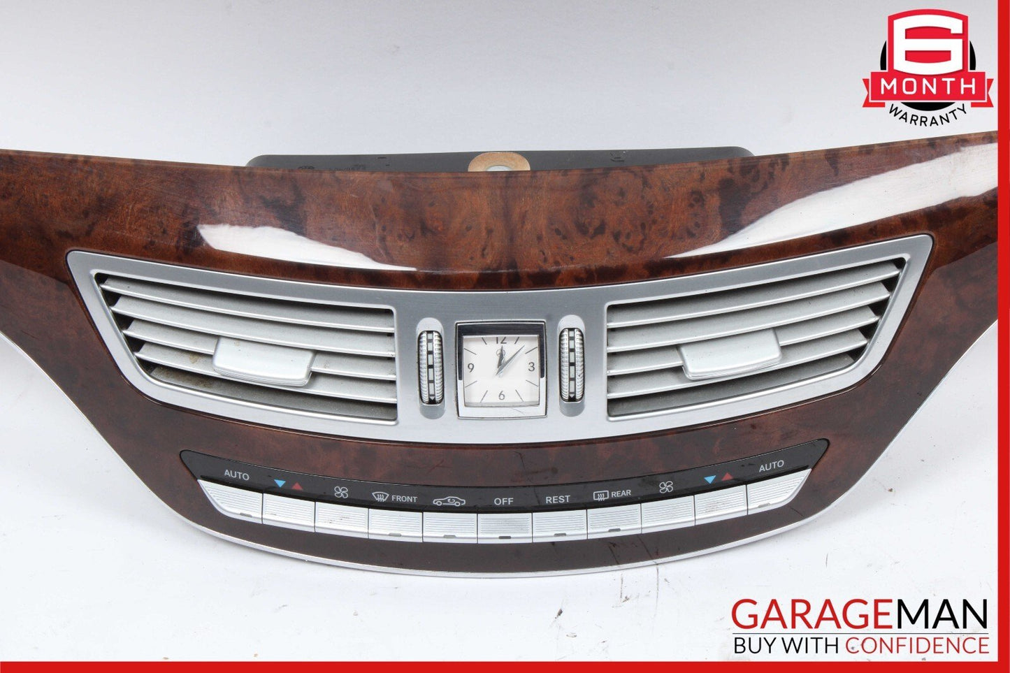 07-09 Mercedes W221 S450 S550 Front Center Bezel Trim A/C Heater Switch Assembly