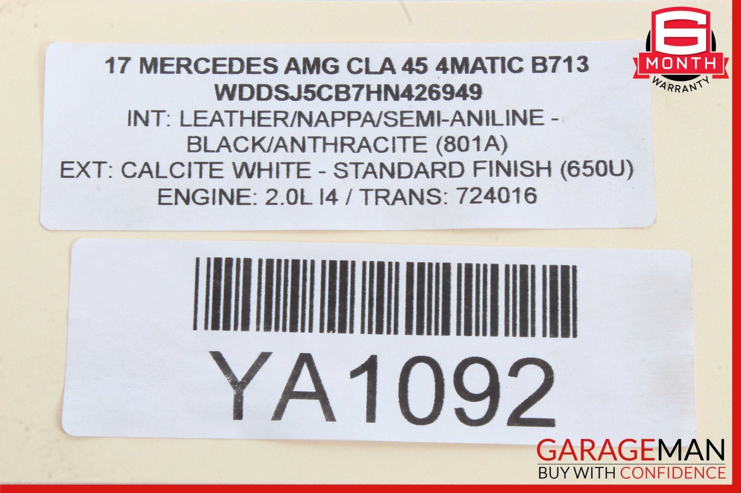 13-20 Mercedes W117 CLA45 AMG E350 SL550 Keyless Go Entry Control Module OEM