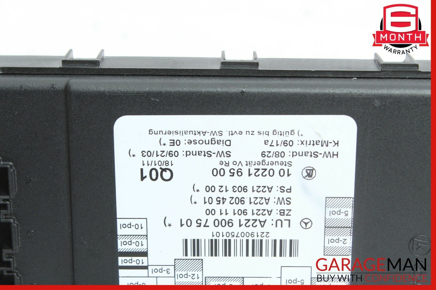 07-13 Mercedes W221 S550 S63 AMG Front Right Door Control Module 2219007501 OEM
