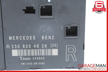 03-08 Mercedes R230 SL500 Front Right Passenger Side Door Control Module Unit