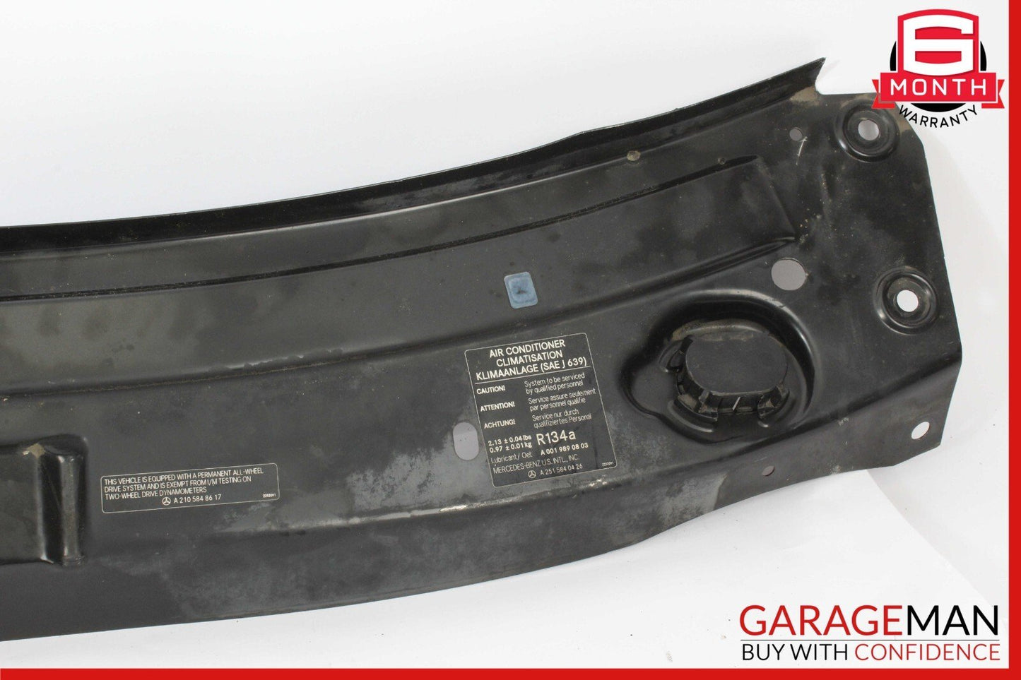 06-12 Mercedes W164 ML63 AMG GL450 ML550 Upper Radiator Core Tie Bar Support OEM