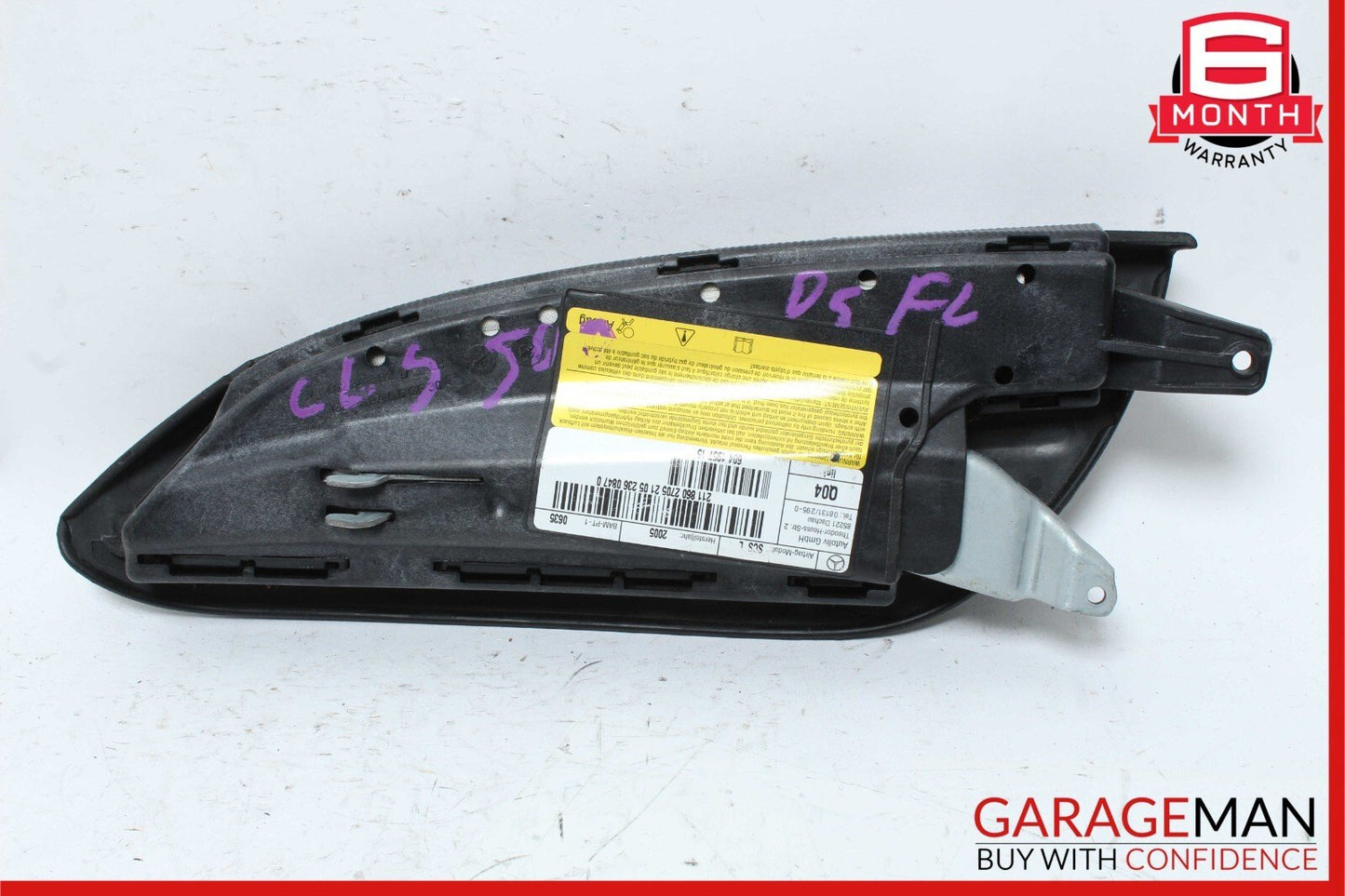 03-11 Mercedes W219 CLS500 E500 Front Left Driver Side Airbag Air Bag Black OEM