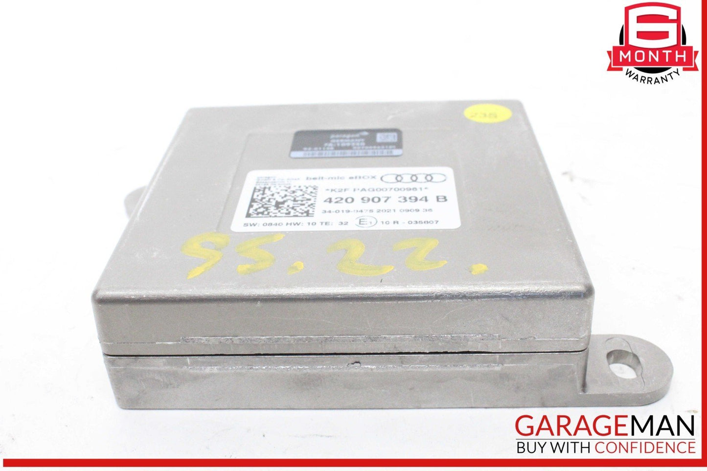 18-24 Audi S5 A5 Seat Belt Seatbelt Microphone Control Module Unit 420907394B