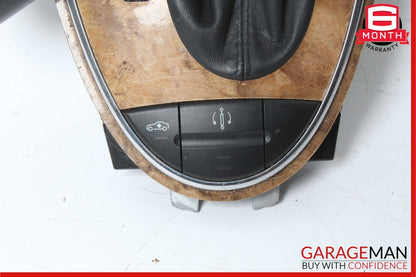 07-09 Mercedes W211 E550 Shift Shifter Knob Boot Cover Bezel Trim OEM