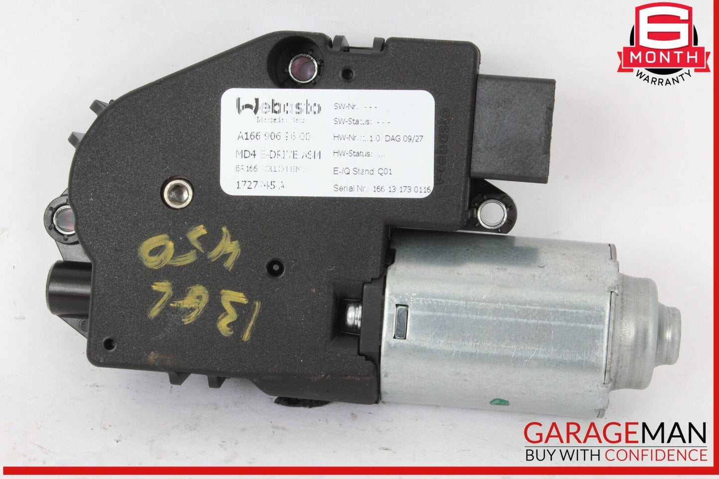13-16 Mercedes X166 GL450 GL550 Panoramic Sunroof Glass Motor 1669069600 OEM
