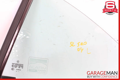 03-12 Mercedes R230 SL500 Rear Left Side Door Window Quarter Auto Glass Clear