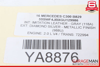 14-18 Mercedes W205 C300 CLA250 Rear Trunk Lid Lock Latch Actuator Mechanism OEM