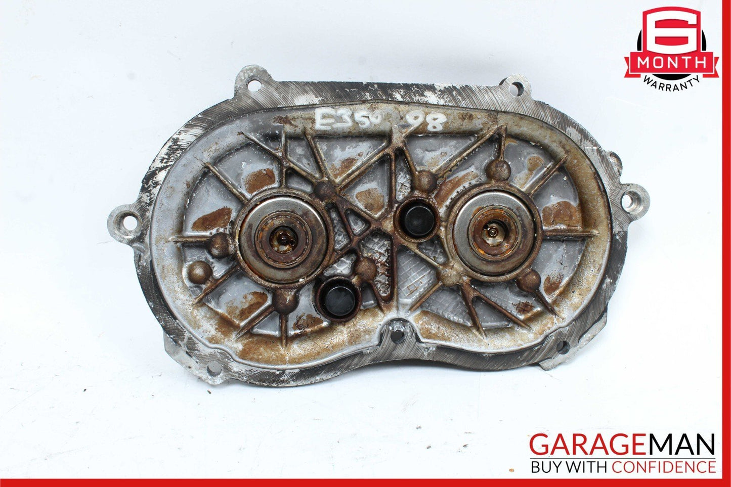 06-13 Mercedes W211 E350 S550 Front Right Engine Timing Chain Cover Plate OEM