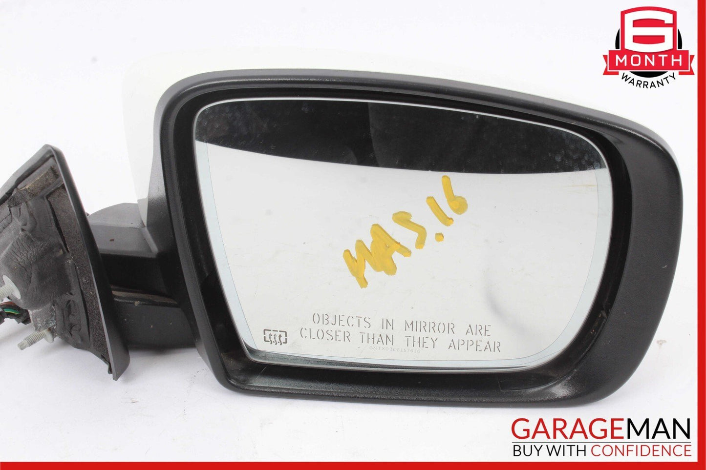 14-17 Maserati Ghibli Front Right Side Mirror Door Rear View White