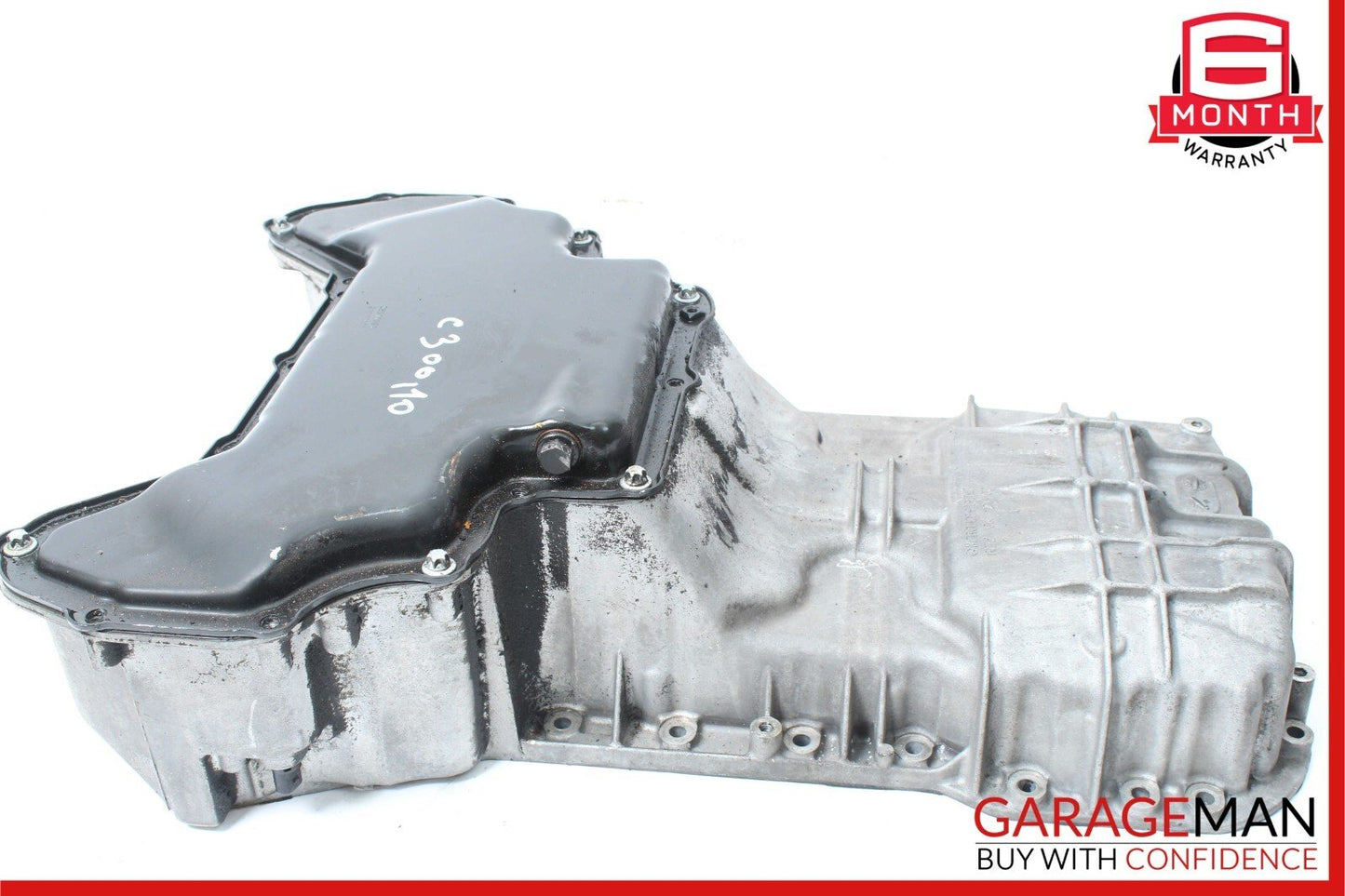 06-11 Mercedes W204 C300 Engine Upper Oil Sump Baffle Pan 2720142102 OEM