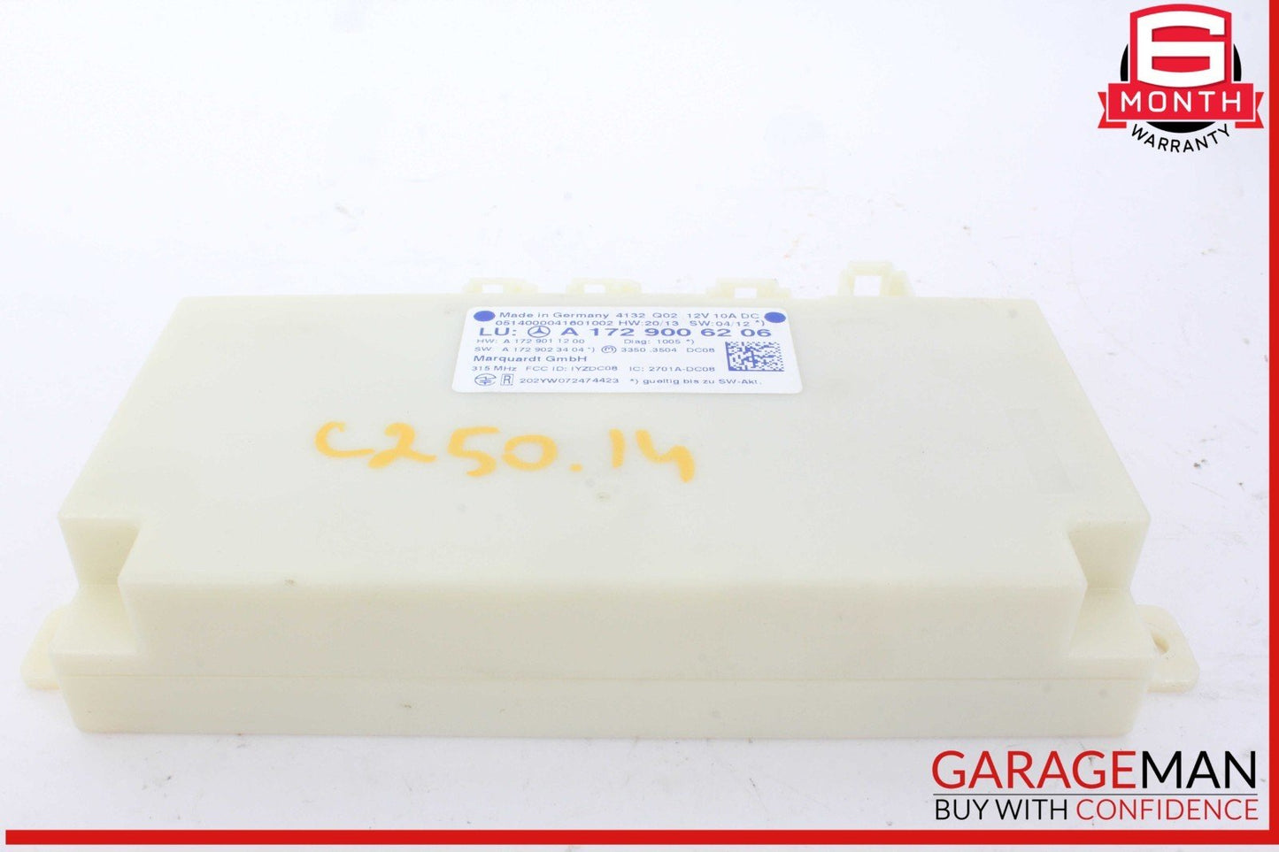 10-15 Mercedes W204 C250 CGI C300 Keyless Go Entry Control Module 1729006206 OEM