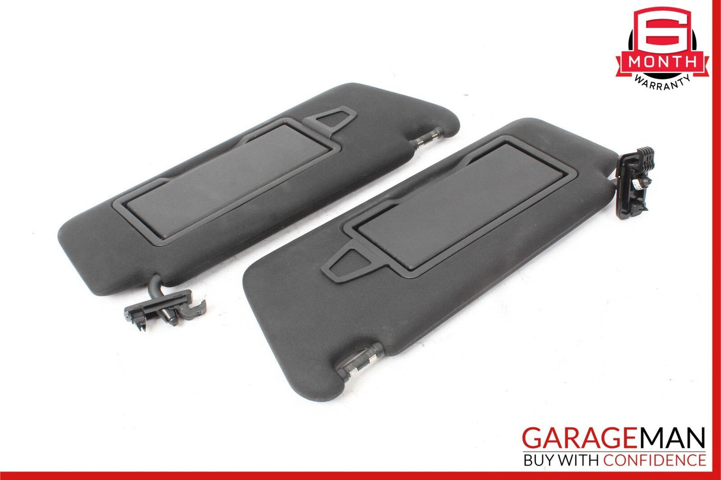 08-14 Mercedes C250 C350 Front Right and Left Sunvisor Sun Visor Cover Set Black