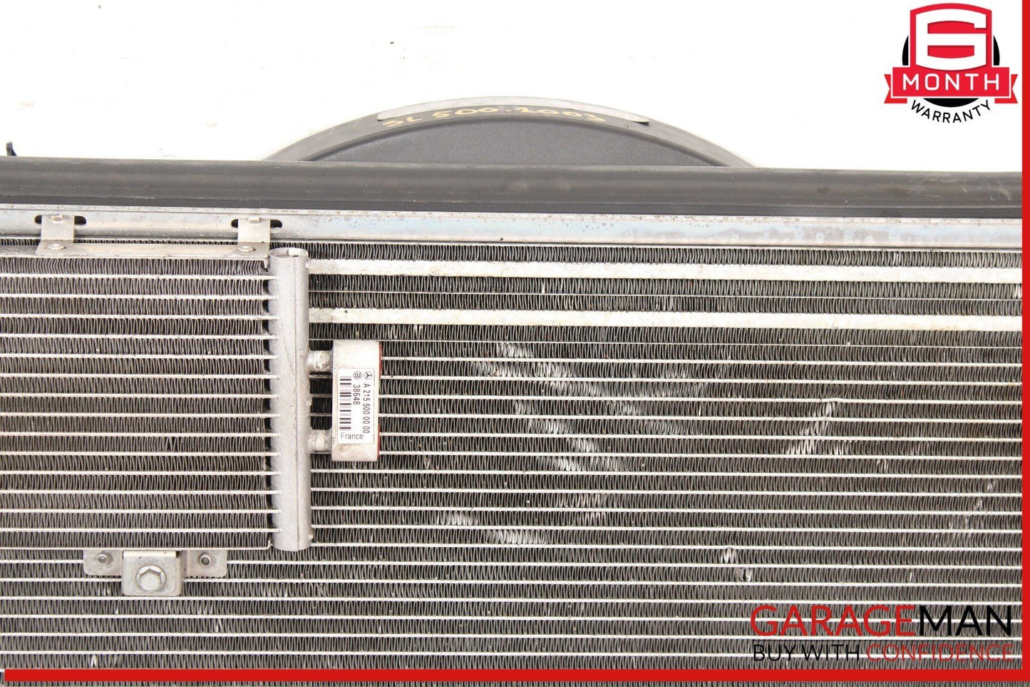 03-06 Mercedes R230 SL500 CLS500 Engine Cooling Radiator A/C Air Condenser Assy