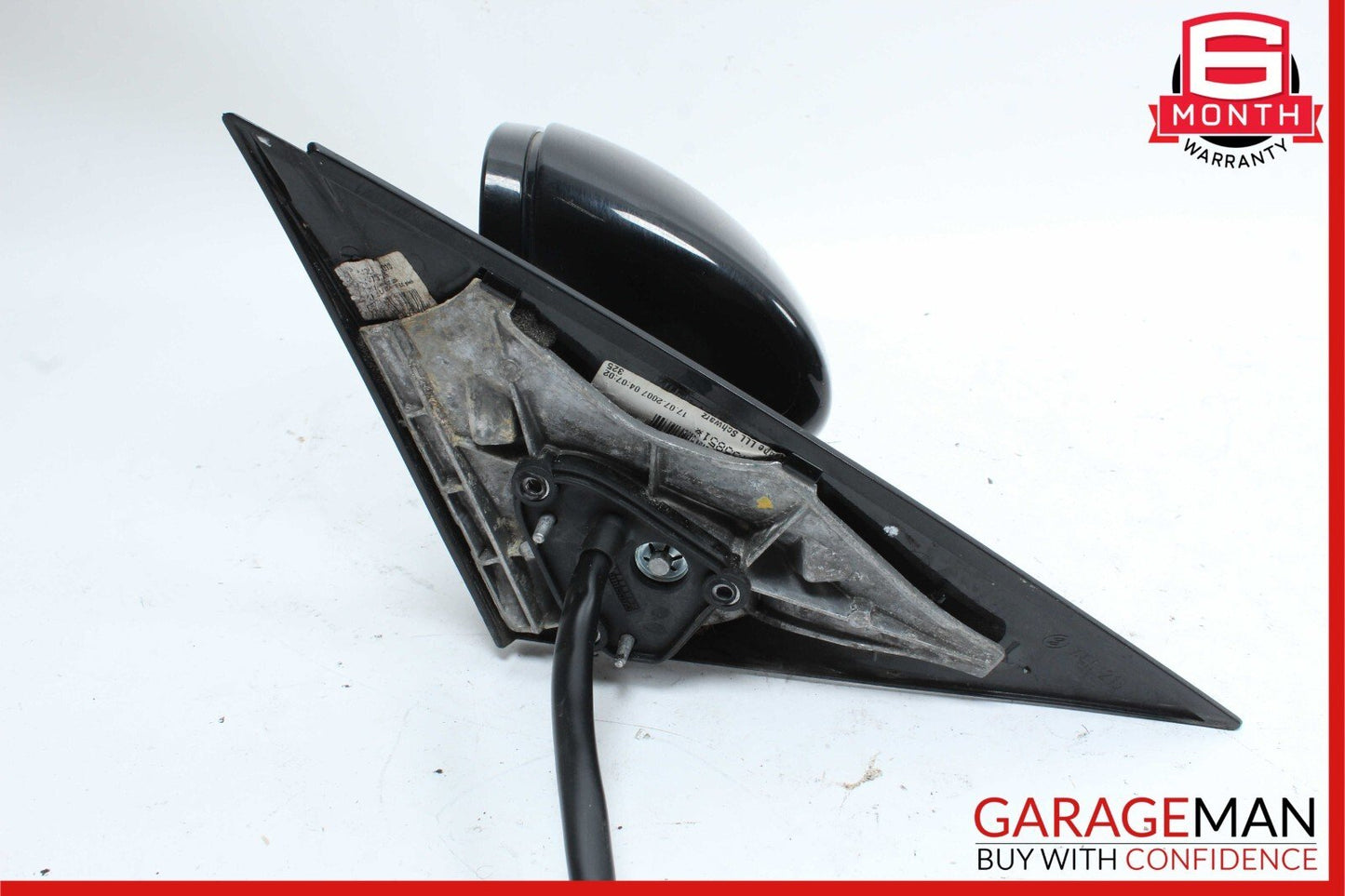 07-09 Mercedes W221 S550 S600 Front Left Side Mirror Door Rear View Black OEM