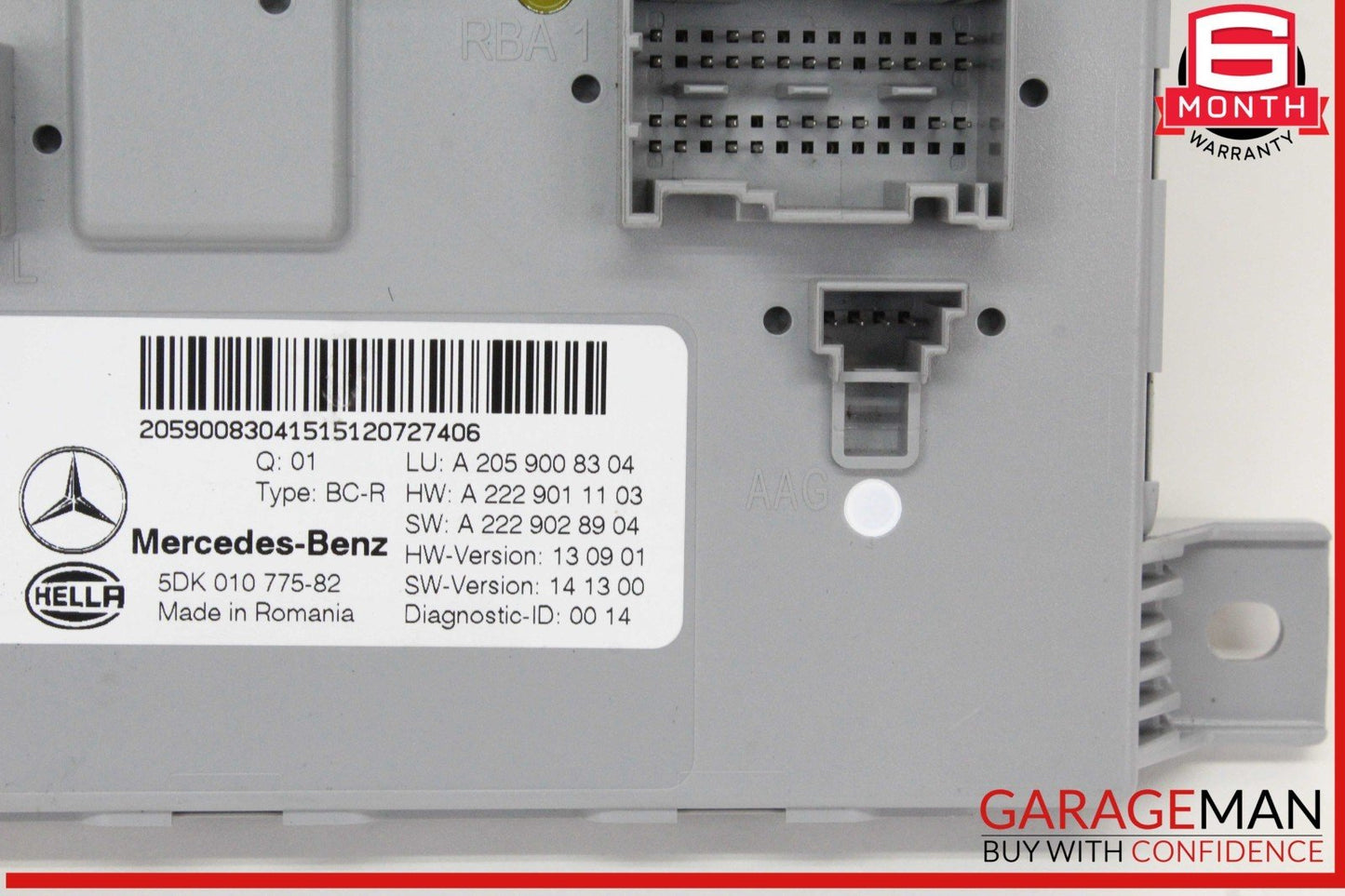 15-18 Mercedes W205 C300 C400 C350e Rear Trunk SAM Control Module Unit OEM
