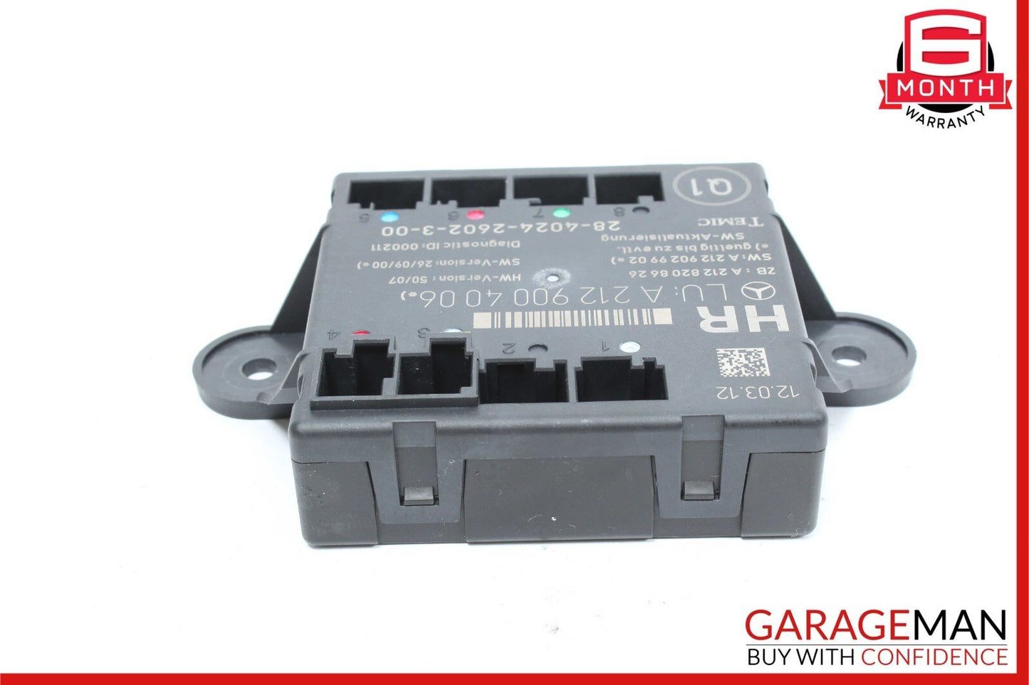08-18 Mercedes W204 C250 C300 Rear Right Side Door Control Module OEM
