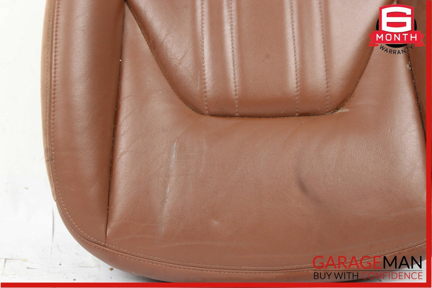 14-17 Maserati Ghibli Front Left Driver Side Lower Bottom Seat Cushion Brown