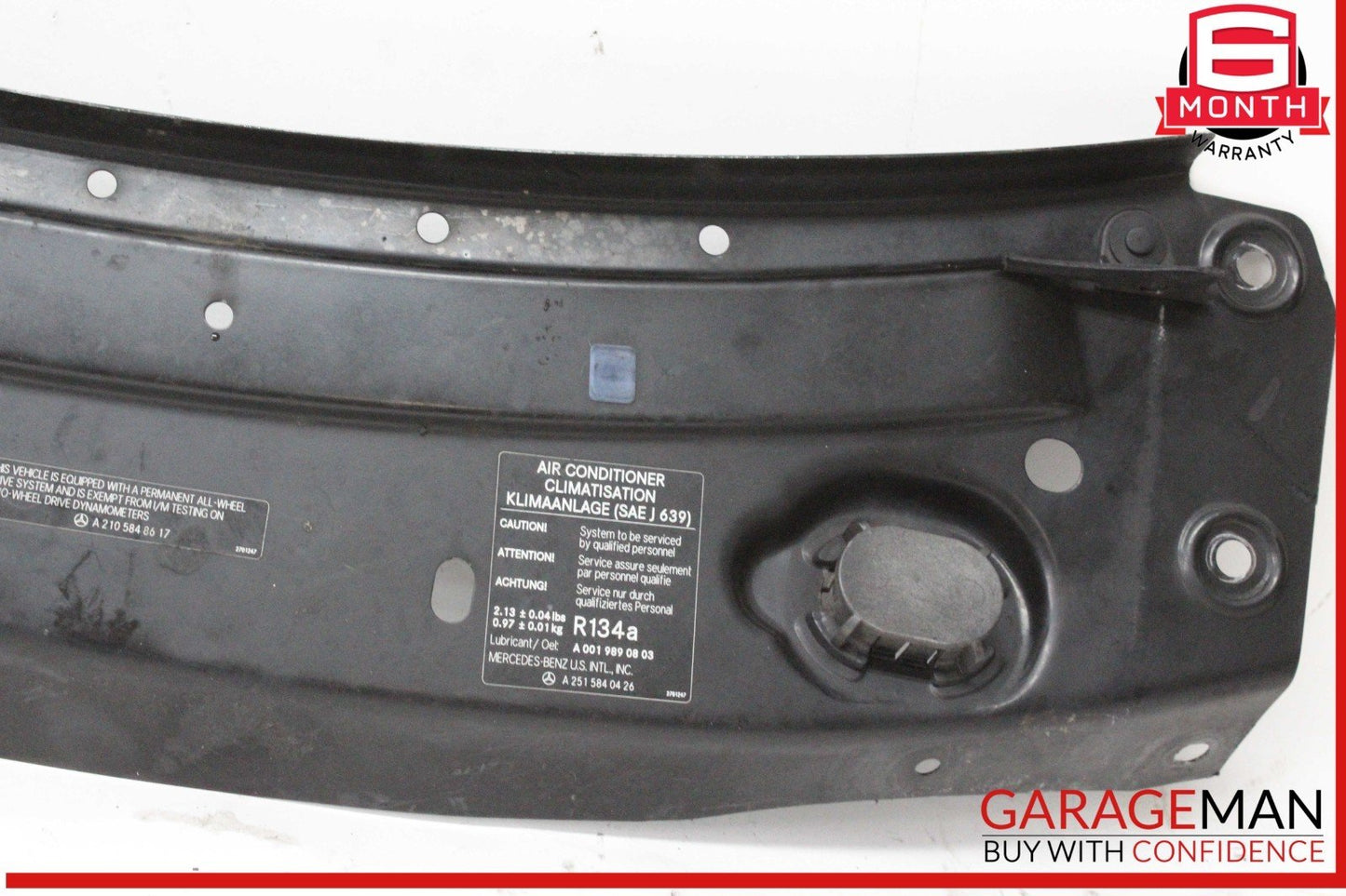 06-12 Mercedes W164 ML350 4MATIC ML550 Upper Radiator Core Tie Bar Support OEM