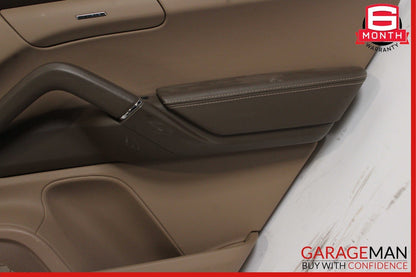 11-17 Porsche Cayenne 958 Rear Right Side Interior Door Panel Assembly Brown OEM