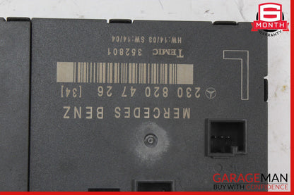 03-12 Mercedes R230 SL500 SL550 Front Left Door Control Module 2308200126 OEM