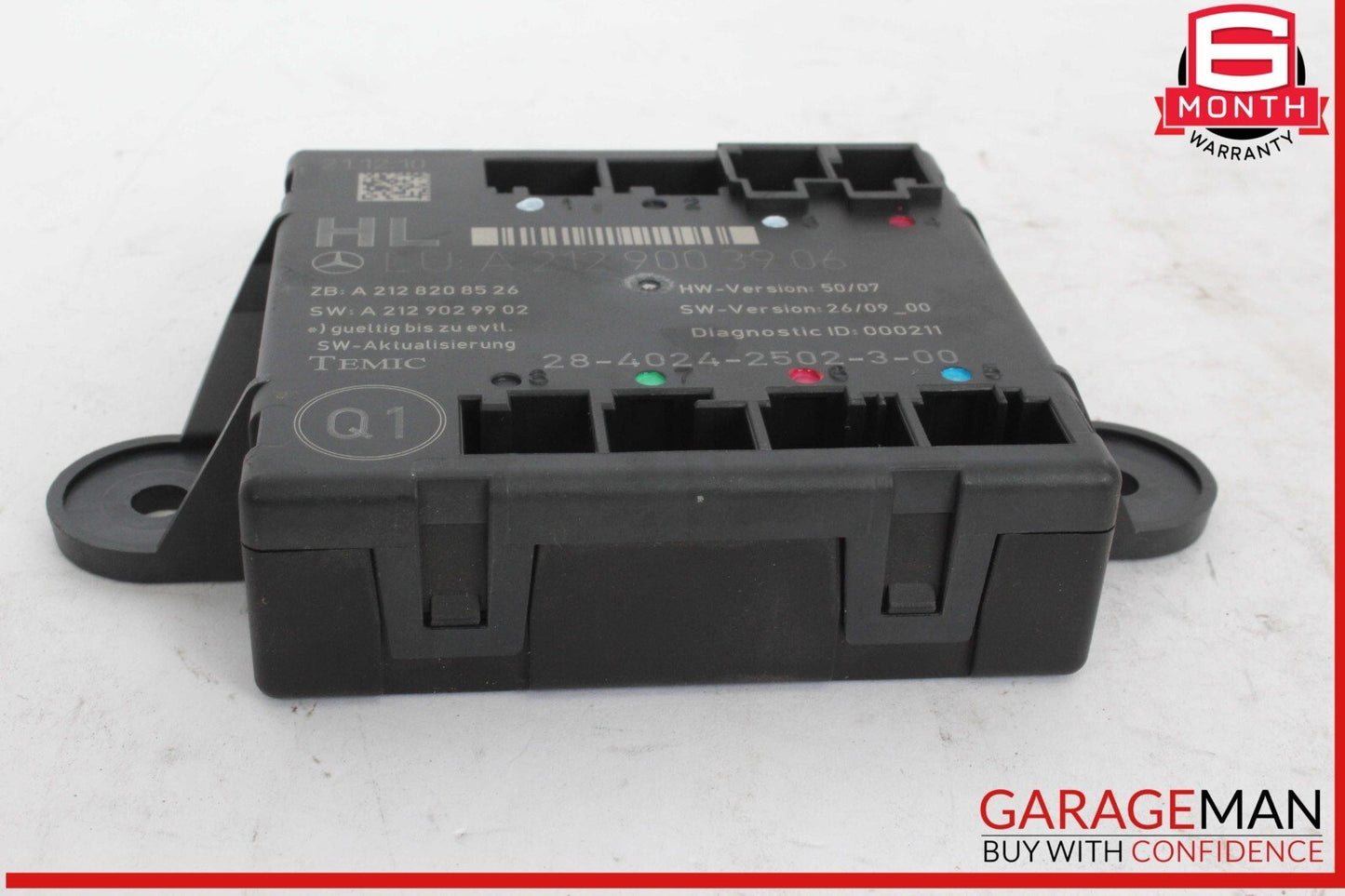 08-18 Mercedes W204 C300 Rear Left Driver Side Door Control Module OEM