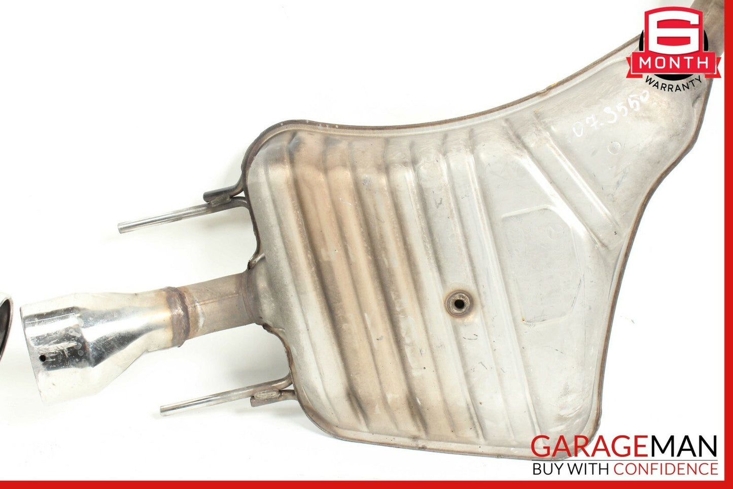 07-09 Mercedes W221 S550 Base Rear Right & Left Exhaust Muffler Mufflers Set OEM