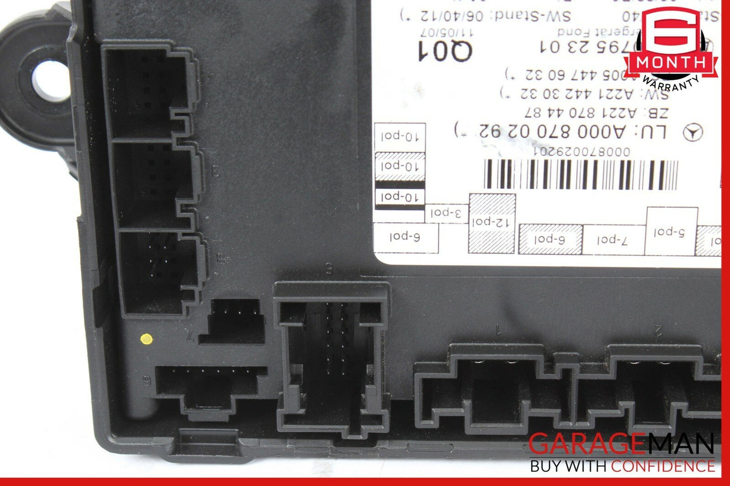 07-13 Mercedes W221 S600 S63 AMG Rear Right / Left Side Door Control Module Unit
