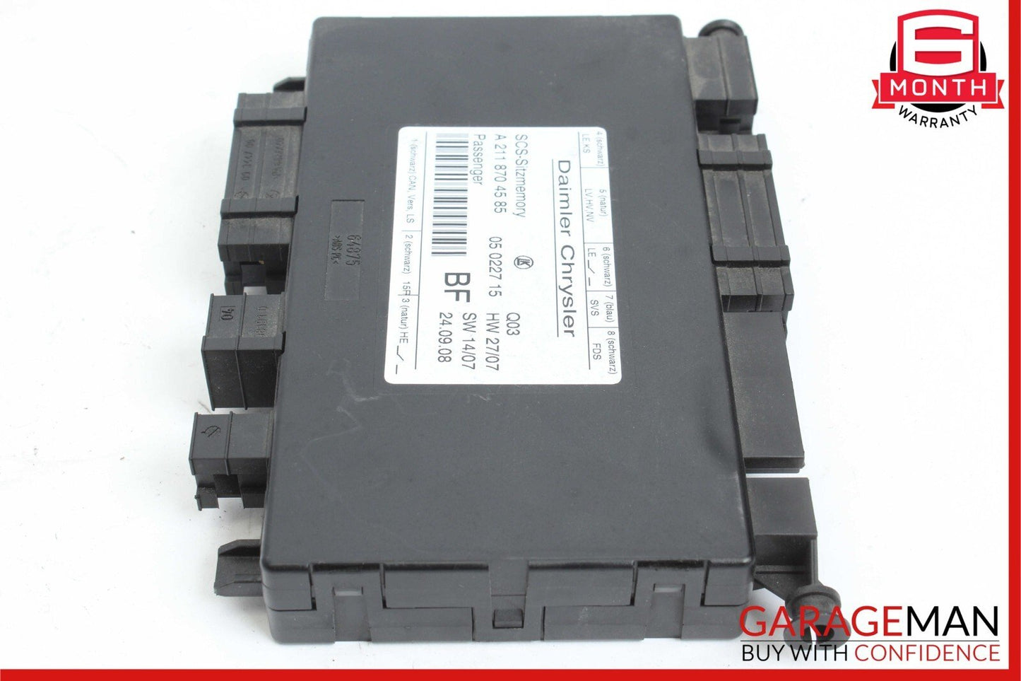 03-11 Mercedes X164 GL450 E350 Seat Control Module Front Right 2118704585 OEM