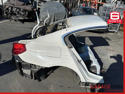13-19 BMW 650i F06 Rear Trunk & Quarter Panel Body Structural Cut Assembly White
