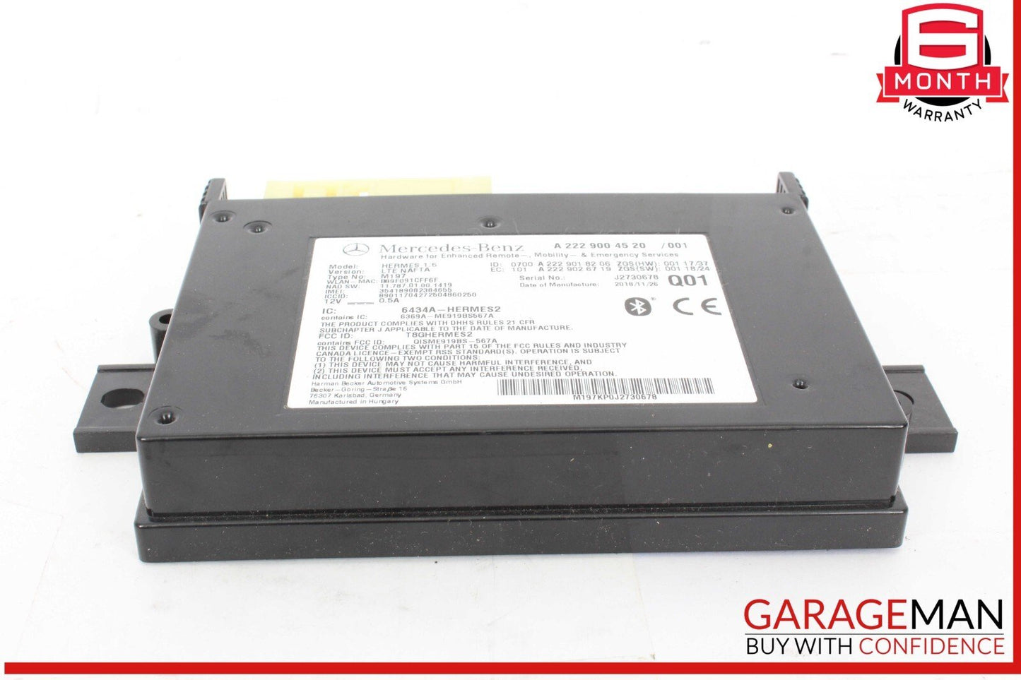 15-20 Mercedes W213 E300 Telematics Communication Bluetooth Control Module OEM