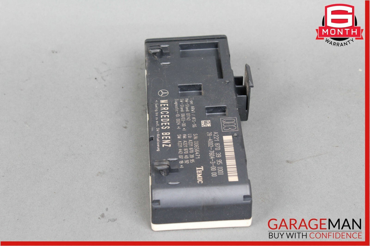 07-13 Mercedes W221 S400 CL63 AMG Trunk Release Remote Open Close Module OEM