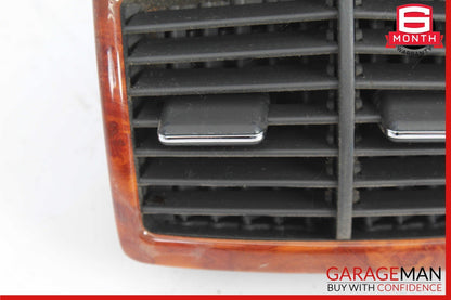00-06 Mercedes W220 S55 AMG Center Console Rear Air Vent 2208300654 Wood OEM