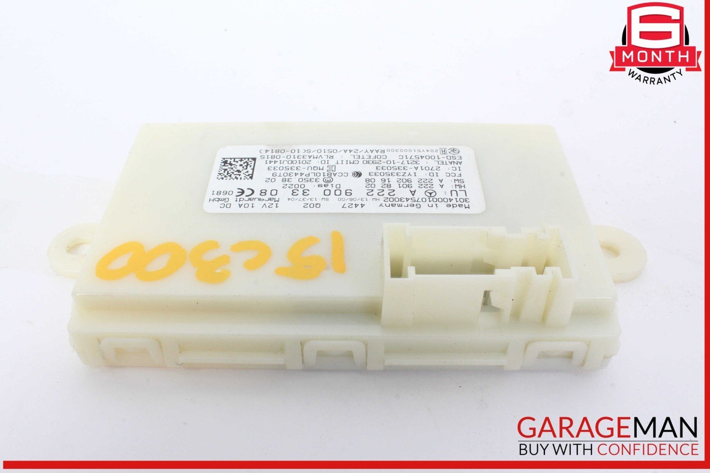 14-19 Mercedes W205 C300 S600 GLC350 S550 Keyless Go Entry Control Module OEM