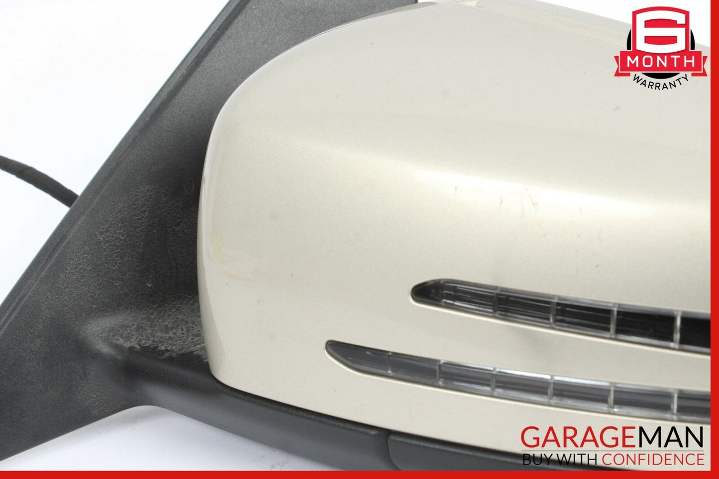 12-14 Mercedes W204 C250 C63 AMG Front Left Side Mirror Rear View Door Beige