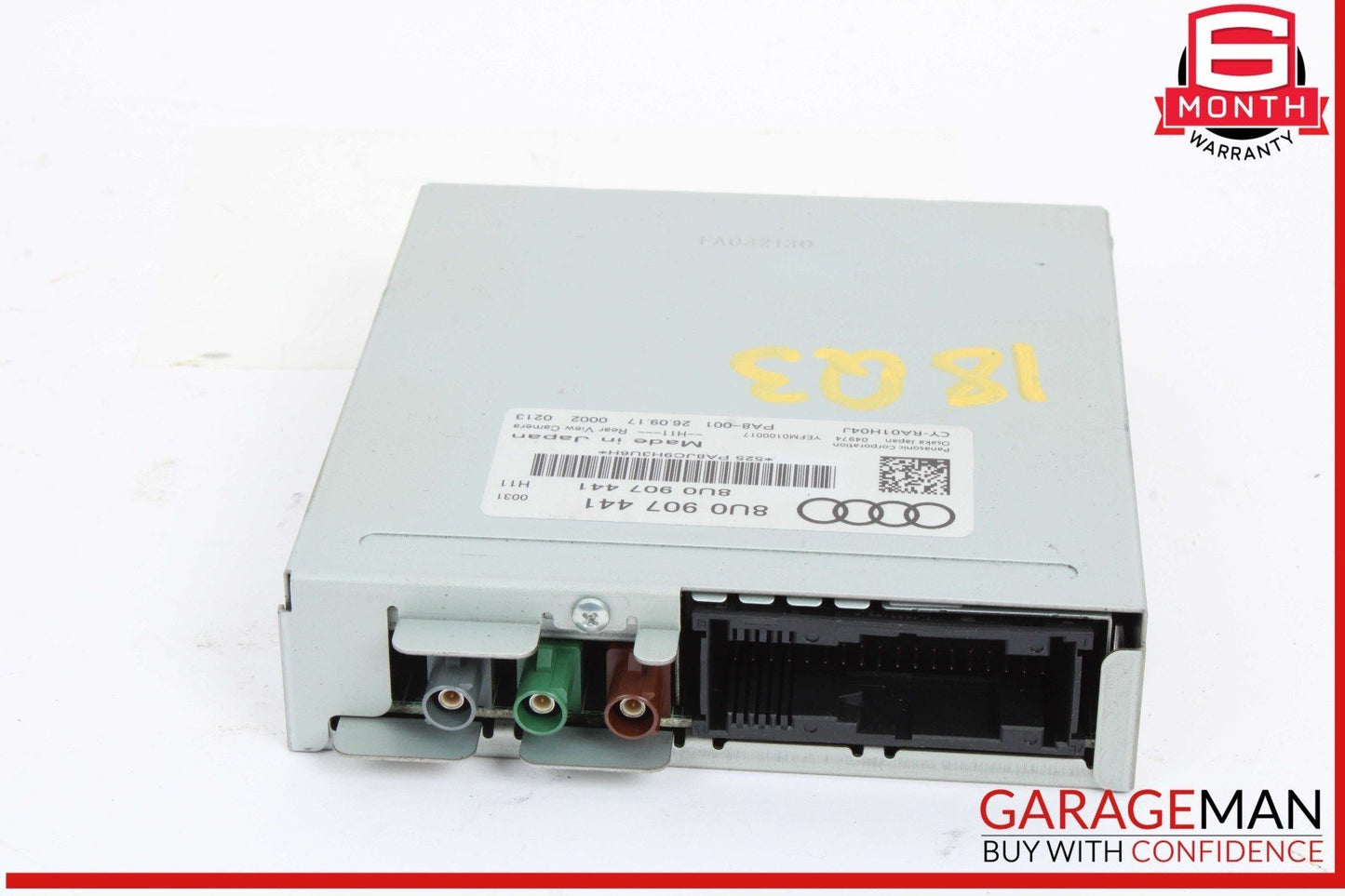 15-18 Audi Q3 Rear View Reverse Camera Control Module Unit 8U0907441 OEM