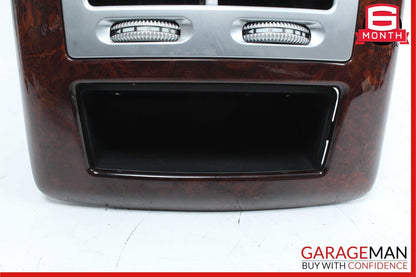 07-13 Mercedes W221 S550 Rear Center Console AC A/C Air Vent Trim Panel Wood OEM