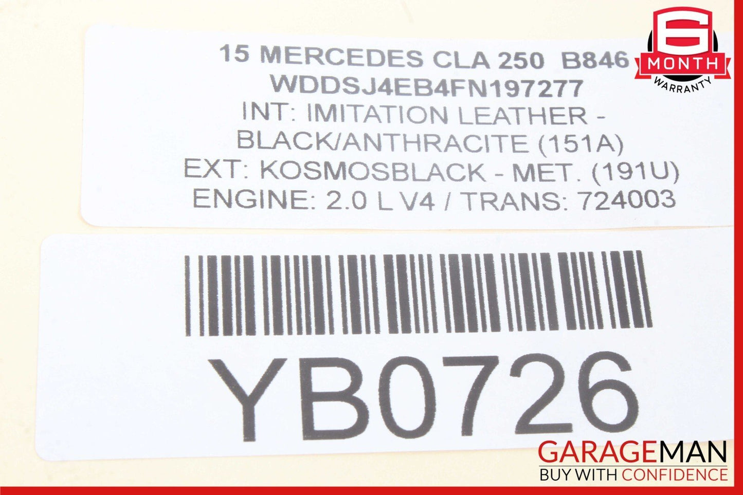 12-20 Mercedes W117 CLA250 C350 Overhead Emergency Panel Control Switch OEM