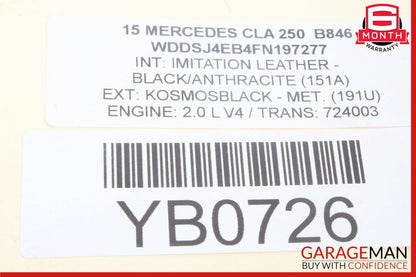 12-20 Mercedes W117 CLA250 C350 Overhead Emergency Panel Control Switch OEM