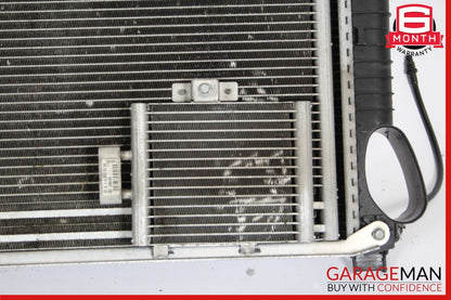 03-08 Mercedes R230 SL500 Engine Radiator A/C AC Air Condenser Oil Cooler Assy