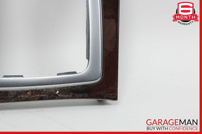 08-15 Mercedes W204 C250 Center Console Shifter Trim Cover Panel Bezel Wood Assy