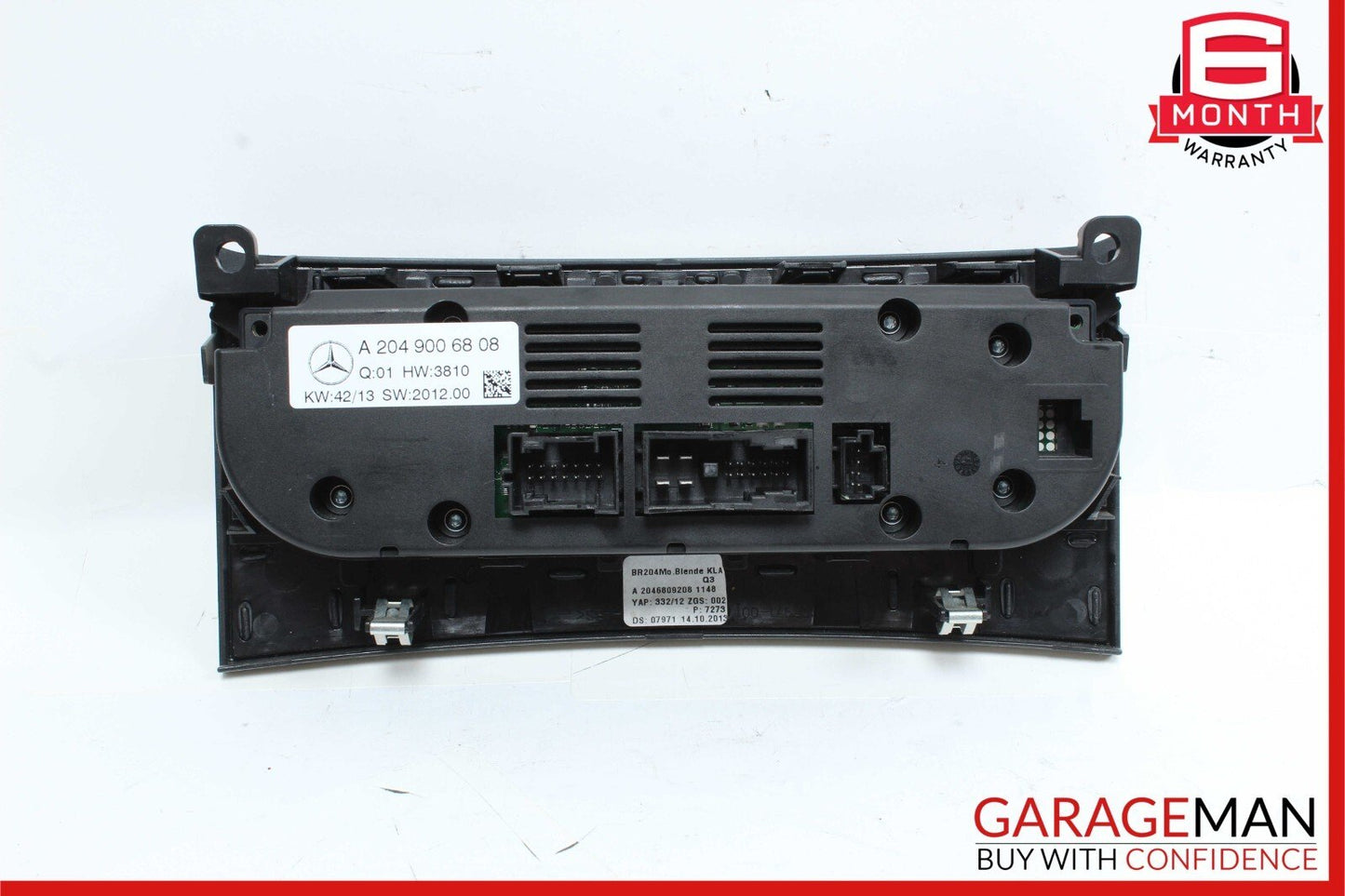 12-14 Mercedes W204 C250 C300 AC A/C Heater Climate Control Unit Beige OEM