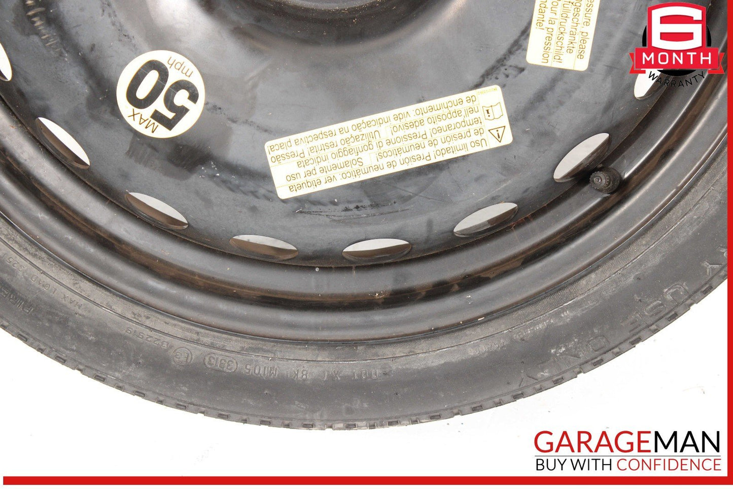 12-20 Audi A6 A7 Quattro Emergency Spare Tire Wheel T145/60 R20 105M OEM